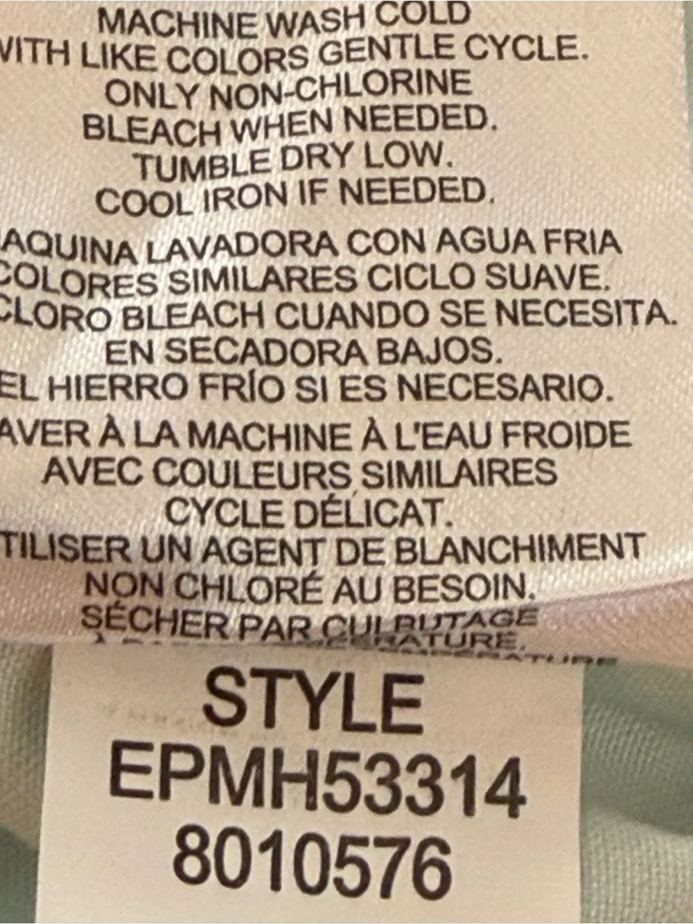 Ellen Tracy Pale Pink Classic Button-Down Blouse